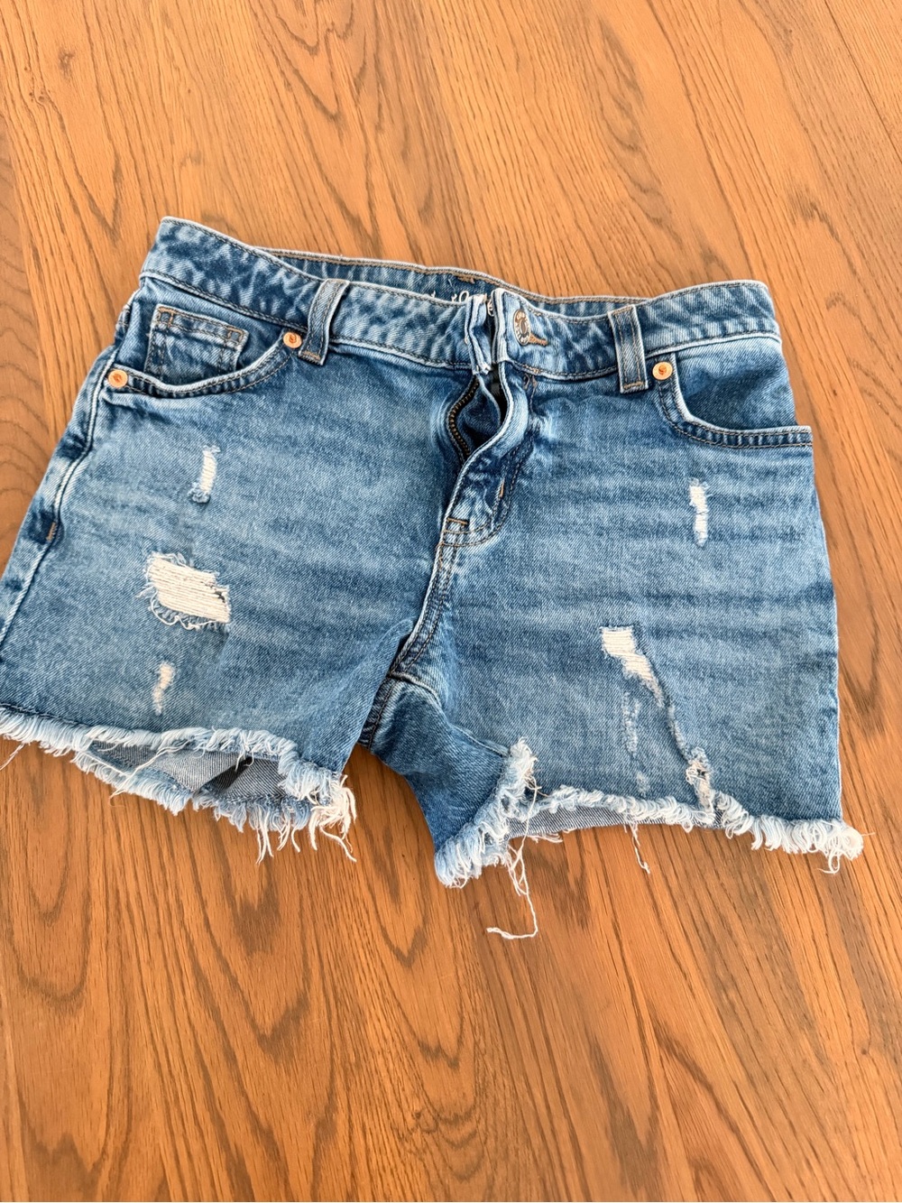 Cat & Jack Distressed Light Blue Denim Shorts